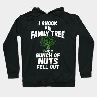 Funny Family Shirts I Shook My Family Tree And A Bunch Of Nuts Fell Out Hoodie